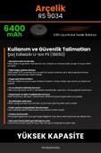 robo-mi Arçelik Rs 9034 Hm 6400mAh Robot Süpürge Bataryası - Gerçek Kapasite, Maksimum Güvenlik - 7