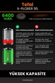 robo-mi Tefal X-Plorer 95 6400mAh Robot Süpürge Bataryası - Gerçek Kapasite, Maksimum Güvenlik thumbnail 6