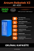robo-mi Arzum AR4301 Robotek X2 2600mAh Robot Süpürge Bataryası - Koruma Katmanlı Batarya Teknolojisi thumbnail 5