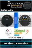 robo-mi Ecovacs Deebot Ozmo 900 2600mAh Robot Süpürge Bataryası - Yüksek Yoğunluklu Li-ion Hücre thumbnail 3