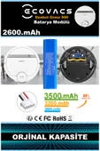 robo-mi Ecovacs Deebot Ozmo 900 2600mAh Robot Süpürge Bataryası - Gerçek Kapasite, Maksimum Güvenlik thumbnail 3