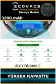 robo-mi Ecovacs Deebot Ozmo 930 3200mAh Robot Süpürge Bataryası - Gerçek Kapasite, Maksimum Güvenlik - 7
