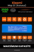 robo-mi Xiaomi Mi Vacuum Mop 2C 3500mAh Robot Süpürge Bataryası - Yüksek Yoğunluklu Li-ion Hücre thumbnail 3