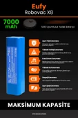 robo-mi Eufy Robovac X8 7000mAh Robot Süpürge Bataryası - Gerçek Kapasite, Maksimum Güvenlik - 5