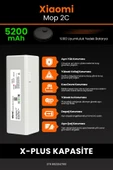 robo-mi Xiaomi Mi Vacuum Mop 2C 5200mAh Robot Süpürge Bataryası - Gerçek Kapasite, Maksimum Güvenlik - 5