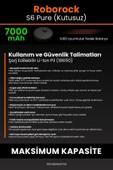 robo-mi Roborock S6 Pure 7000mAh Robot Süpürge Bataryası - Gerçek Kapasite, Maksimum Güvenlik - 7