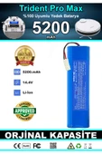 robo-mi Tesvor Pro Max 5200mAh Robot Süpürge Bataryası - Gerçek Kapasite, Maksimum Güvenlik - 5