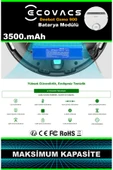 robo-mi Ecovacs Deebot Ozmo 900 3500mAh Robot Süpürge Bataryası - Gerçek Kapasite, Maksimum Güvenlik thumbnail 7