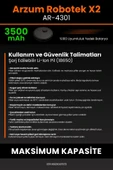robo-mi Arzum AR4301 Robotek X2 3500mAh Robot Süpürge Bataryası - Gerçek Kapasite, Maksimum Güvenlik thumbnail 7