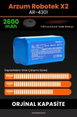 robo-mi Arzum AR4301 Robotek X2 2600mAh Robot Süpürge Bataryası - Gerçek Kapasite, Maksimum Güvenlik - 4