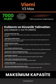 robo-mi Viomi V3 Max 7000mAh Robot Süpürge Bataryası - Gerçek Kapasite, Maksimum Güvenlik - 7