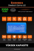 robo-mi Ecovacs Deebot Ozmo U2 3200mAh Robot Süpürge Bataryası - Gerçek Kapasite, Maksimum Güvenlik thumbnail 3