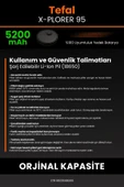 robo-mi Tefal X-Plorer 95 5200mAh Robot Süpürge Bataryası - Gerçek Kapasite, Maksimum Güvenlik - 7