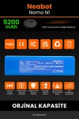 robo-mi Neabot Nomo N1 5200mAh Robot Süpürge Bataryası - Gerçek Kapasite, Maksimum Güvenlik thumbnail 3