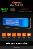 robo-mi Xiaomi Mi Robot Vacuum Mop Pro 2+ 3D 6400mAh Robot Süpürge Bataryası - Gerçek Kapasite thumbnail 2