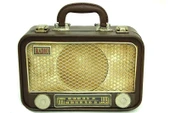 Dekoratif Metal Radyo Bavul Vintage Dekoratif Hediyelik - 1