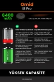 robo-mi Omid İ8 Pro 6400mAh Robot Süpürge Bataryası - Gerçek Kapasite, Maksimum Güvenlik - 6