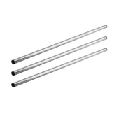 (3 Adet) Alüminyum Silindir Yuvarlak Metal Oklava 49 cm Mutfak Börek Hamur Un Yufka Açma Krom Renk thumbnail 5