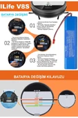 robo-mi İlife V8S 3200mAh Robot Süpürge Bataryası - Gerçek Kapasite, Maksimum Güvenlik - 5