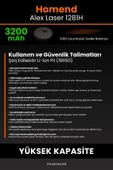 robo-mi Homend Alex Laser 1281h 3200mAh Robot Süpürge Bataryası - Gerçek Kapasite, Maksimum Güvenlik - 7