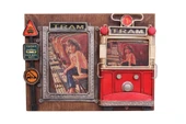 Dekoratif Metal Çerçeve Tramvay Dekorlu Vintage Hediyelik - 1