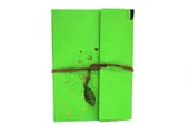 Defter Deri Kaplı Ağaç Baskılı Hediyelik - 1