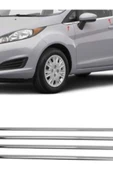 Ford Fiesta 2009-2010-2011-2012-2013-2014-2015 Krom Cam Çıtası 8 Parça Paslanmaz Çelik thumbnail 2