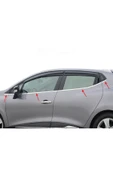 Renault Clio 4 Hb Krom Cam Çıtası 2012-2019 Arası 8 Prç Paslanmaz Çelik thumbnail 2