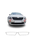 Skoda Octavia A7 2013 Ve Üzeri Krom Sis Çerçevesi 2 Parça Paslanmaz Çelik - 1