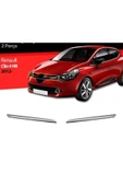 Renault Clio-4 2012-2019 Krom Ön Panjur 2 Parça Paslanmaz Çelik - 1