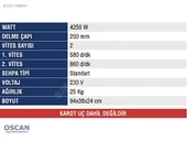 Mercure Karot Makinası Standart Sehpa MC-7550 S - 2