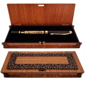 Osmanlı Tuğralı Metal Kalem Dekoratif Hediyelik - 1