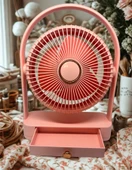 YS2235 Taşınabilir Masaüstü Pembe Usb Fan - 4