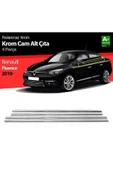 Renault Fluence Krom Cam Çıtası 4 Prç. 2010 Ve Üzeri P. Çelik thumbnail 1