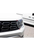 Dacia Duster 2018 Ve Üzeri Krom Ön Panjur Köşesi 2 Parça Paslanmaz Çelik - 1