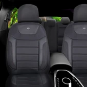 Chevrolet Cruze Araçlara Uyumlu Oto Koltuk Kılıfı Seti - Primier Serisi - Siyah - 2