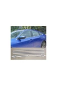 HONDA CIVIC FC5 2016-2021 MODELLER ARASI KROM CAM ÇITASI 8 PARÇA PASLANMAZ ÇELİK thumbnail 2