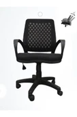 I Office Furniture & Desing Siyah Fileli Büro Şef Sekreter Çalışma Koltuğu Bilgisayar Sandalyesi 001 - 1
