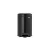 Brabantıa Newıcon Matt Black Pedallı Çöp Kutusu 3lt - 1