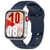 Huawei Watch Fit 4 Fit 4 Pro İle Uyumlu Yumusaş Soft Silikon Kordon Kayış  Lacivert thumbnail 1