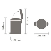 Brabantıa Newıcon Whıte Pedallı Çöp Kutusu 3lt - 4