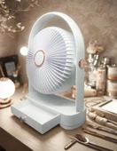 YS2235 Taşınabilir Masaüstü Beyaz Usb Fan - 4