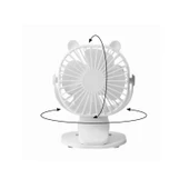 Konfulon Joko JS03 Masaüstü Soğutma Fanı Şarjlı Vantilatör Beyaz - 4