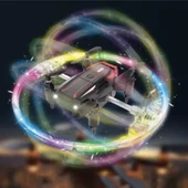 Özel Logo 2.4g Flaş Işığı Drone Döndürme Modu Akrobasi Uçan Uçak Havalı Mini Rc Drone Işık Gösterisi - 1