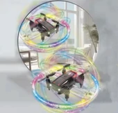 Özel Logo 2.4g Flaş Işığı Drone Döndürme Modu Akrobasi Uçan Uçak Havalı Mini Rc Drone Işık Gösterisi - 4