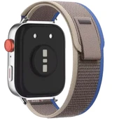 Huawei Watch Fit 3 İle Uyumlu Wander Trail Loop Nylon Hasır Kumaş Kordon  Mavi thumbnail 2