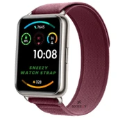 Huawei Watch Fit 2 Uyumlu Wander Trail Loop Spor Yumuşak Kumaş Kordon  Kırmızı thumbnail 1