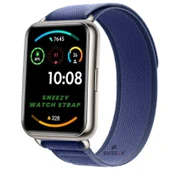Huawei Watch Fit 2 Uyumlu Wander Trail Loop Spor Yumuşak Kumaş Kordon  Lacivert thumbnail 1
