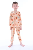 Sevimli Hayvanlar (Koala-Fil-Timsah) Unisex Yavruağzı Pijama Takımı - 3