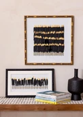 The Mia Flume Tablo Siyah 60x60x4 cm TBL0097 - 3